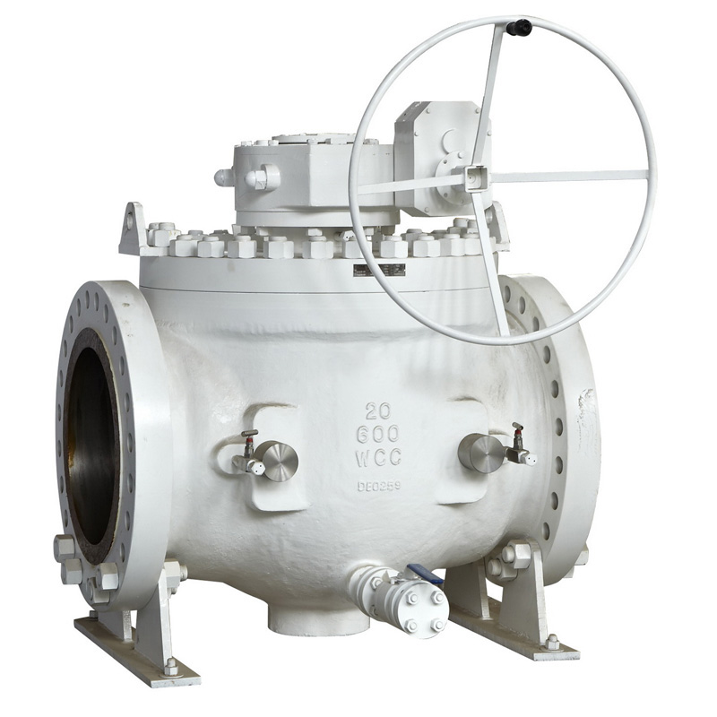 Top entry trunnion ball valve