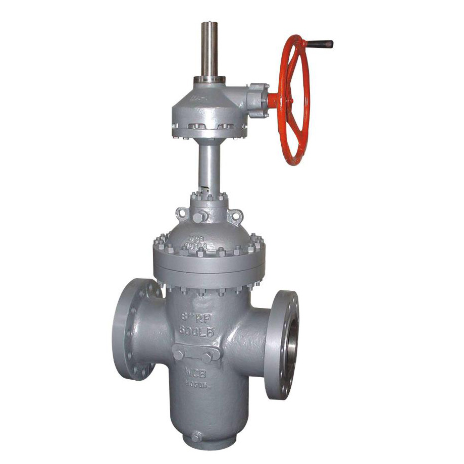 Slab gate valve